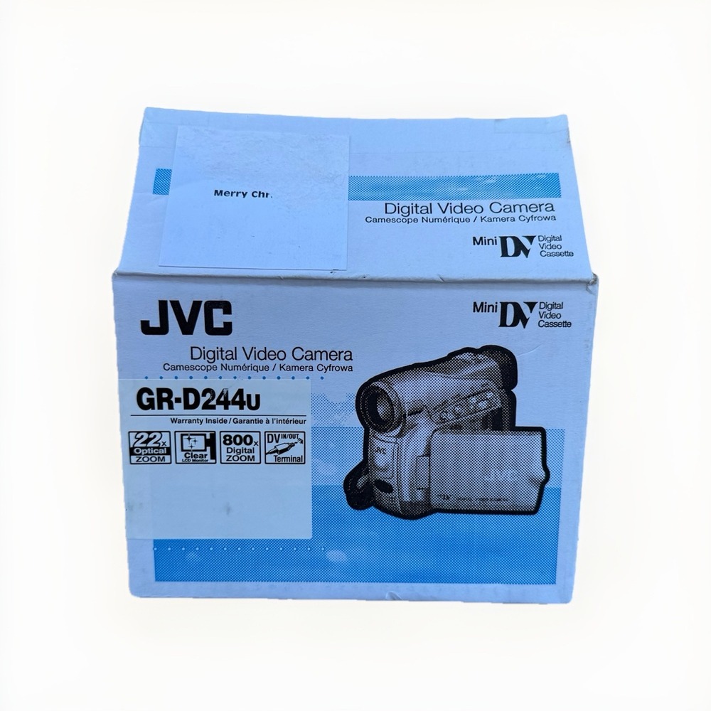 JVC GR-D244U Mini-DV Camcorder Video Camera Open Box Battery Charger Cables More